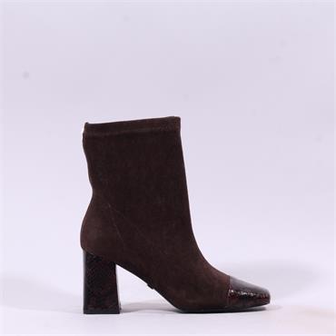 Una Healy Homegrown Toecap Ankle Boot - Brown Snake